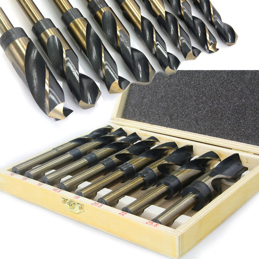 Set Burghiu HSS 14-25.5mm 8 piese pt metal