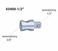 Adaptor de la 3/8 la 1/2,Adaptor interior 3/8 - exterior 1/2 cu gaura de culisare 1/2