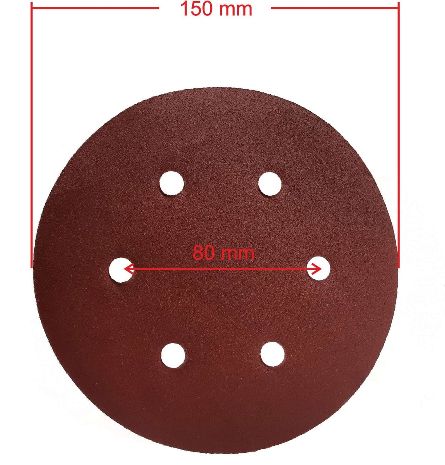 Disc abraziv cu gauri pentru slefuitor 150mm granulatie 150