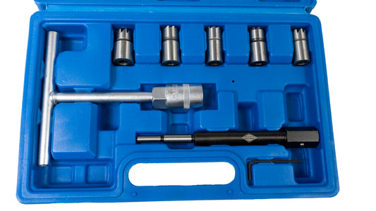 Set freza curatat scaune injectoare diesel 7 piese, Freza scaun injector