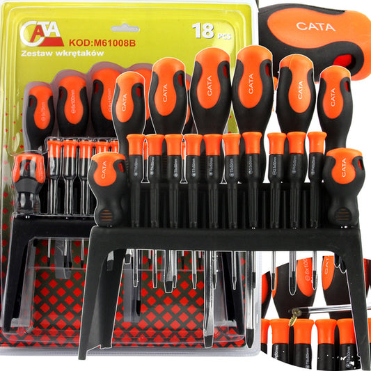 Set surubelnite drepte stea si torx 18 piese magnetice