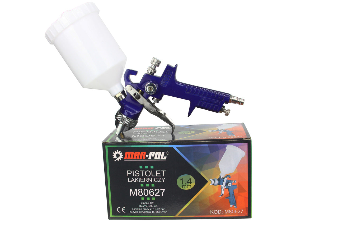 Pistol de vopsit HVLP duza 1.4 mm cana 600 ml