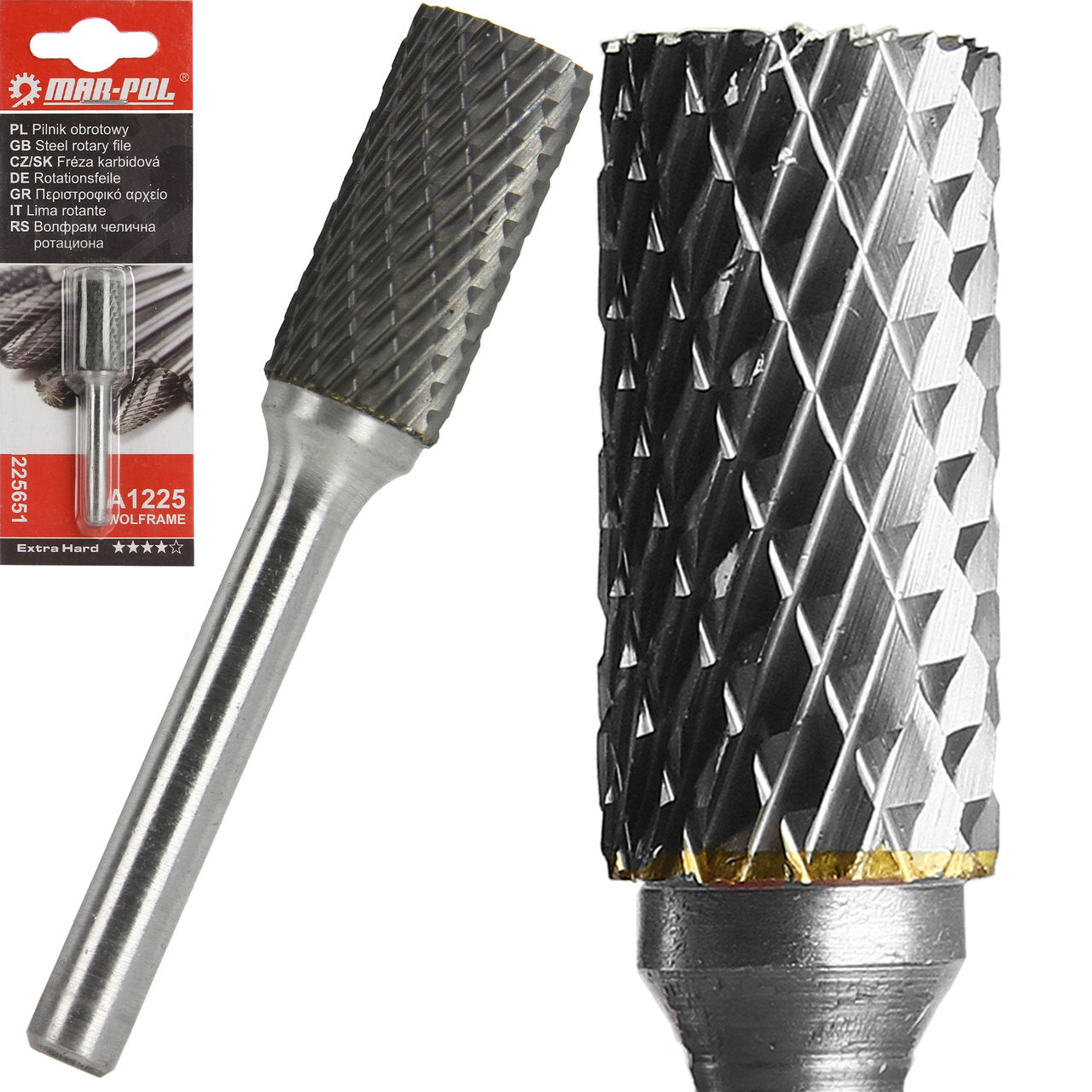 Freza de carbura tungsten 12x25mm, pila rotativa , freza debavurare