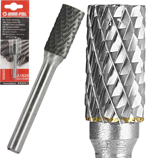 Freza rotativa de carbura tungsten 10x20mm, pila rotativa debavurare A1020