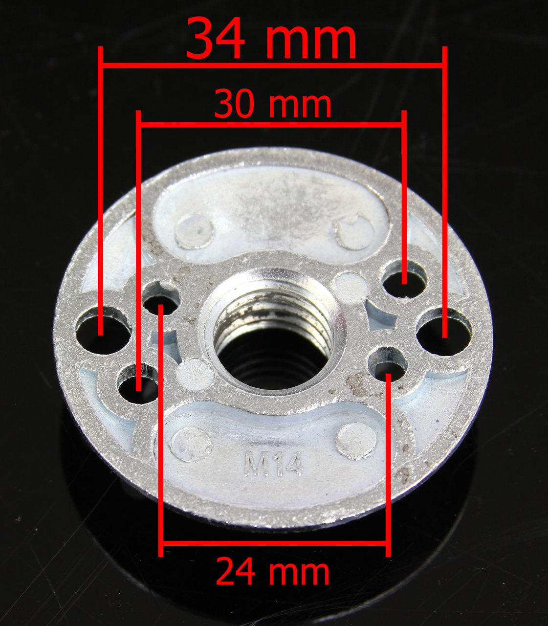 Suport disc fibra flex 125 mm, pad disc fibra