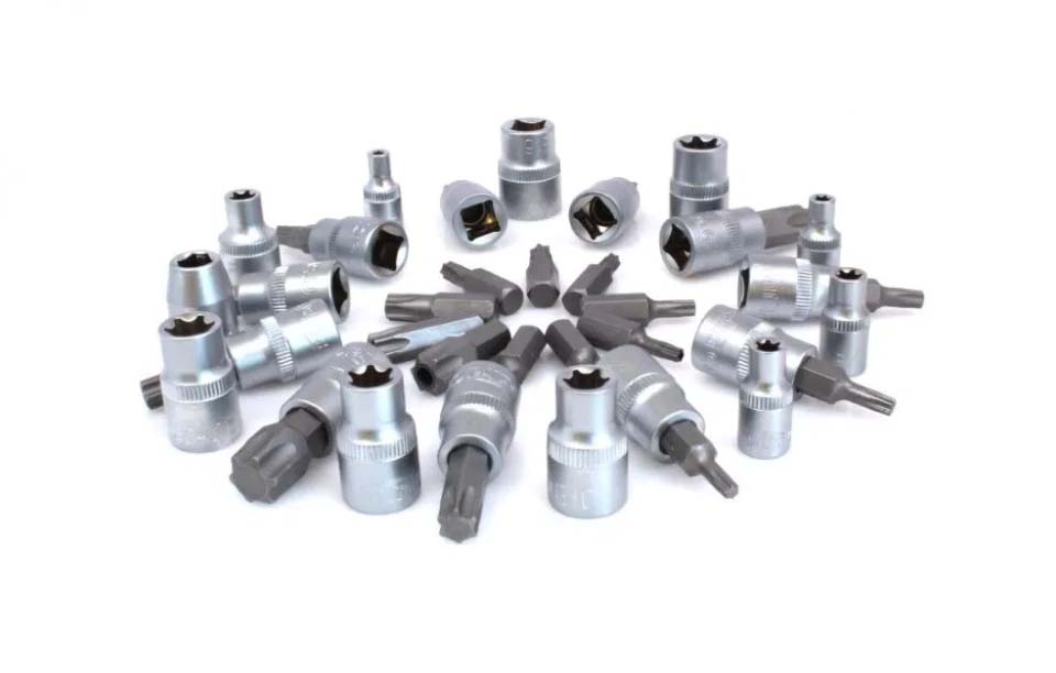 Trusa biti si tubulare torx euro 34 piese 3/8 Chrome Vanadium Profi