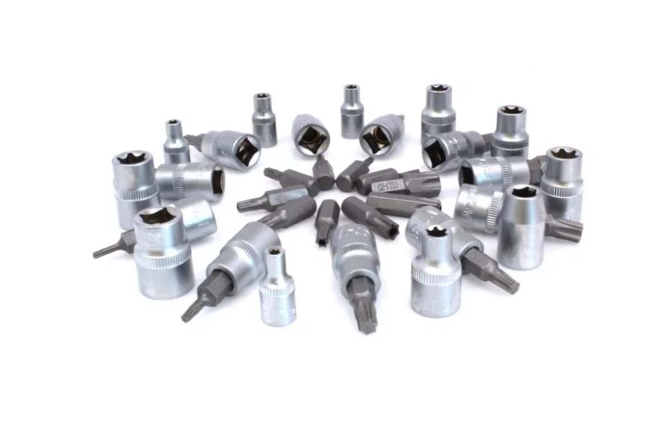 Trusa biti si tubulare torx euro 34 piese 3/8 Chrome Vanadium Profi