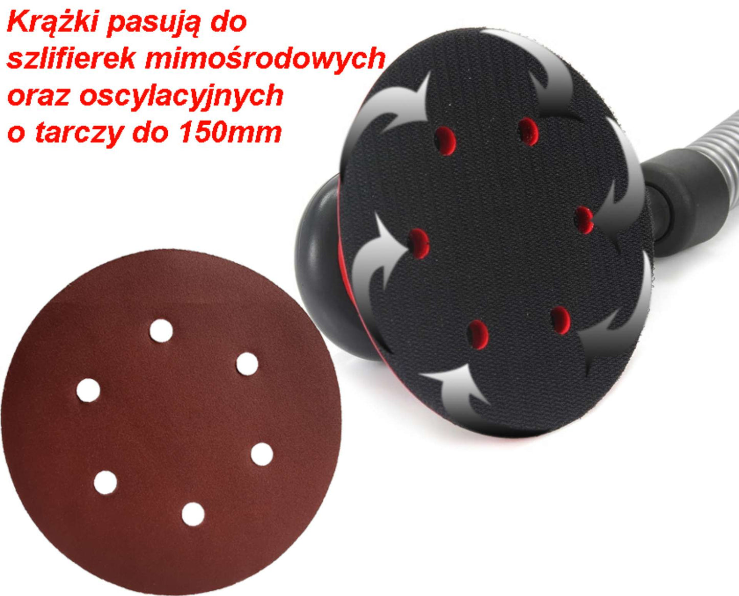 Disc abraziv cu gauri pentru slefuitor 150mm granulatie 150