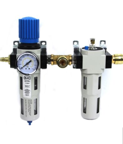 Grup filtrant regulator presiune filtru apa și aer