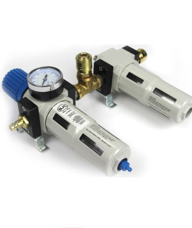 Grup filtrant regulator presiune filtru apa și aer