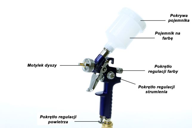 Pistol de vopsit pneumatic 1.0 HVLP 125 ml