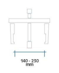 Presa extractor fulii alternator pompa de apa aer condiționat 60-110 140-230 mm