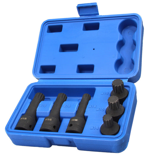 Set chei tubulare impact, M14-M18 mm, 1/2 , 6 bucati